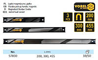Набор рейка магнитная Польша полоса l=200, 300, 455 мм ширина 26 мм 3 штуки VOREL-57830