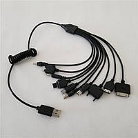 Кабель для заряджання USB 10 IN 1 SAMSUNG.NOKIA.IPHONE.ANDROID