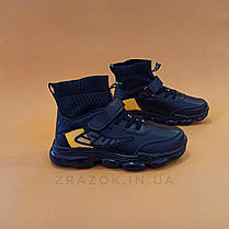 Крихітки шкіряні чорні дитячі кросівки шкарпетки nenke air vapormax літнє, фото 2