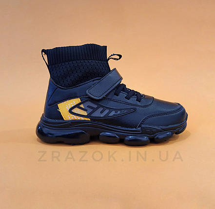 Крихітки шкіряні чорні дитячі кросівки шкарпетки nenke air vapormax літнє, фото 1