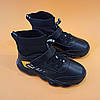 Крихітки шкіряні чорні дитячі кросівки шкарпетки nenke air vapormax літнє, фото 4