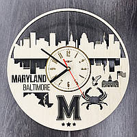 Інтер'єрний годинник на стіну «Меріленд, Балтімор»
