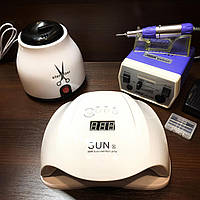 Професійний набір для манікюру з лампою Sun X, фрезером JD-700 і кварцовим стерилізатором Tools Sterilize