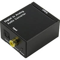 Перехідник оптичного звукового сигналу на аналоговий RCA Toslink +БП