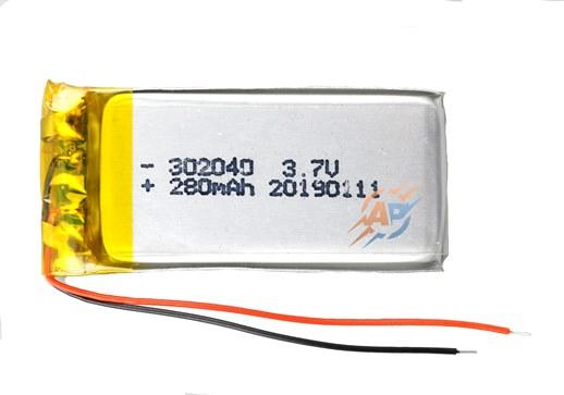 Аккумулятор 280mAh 3.7v 402040 для Видеорегистраторов, Наушников ...