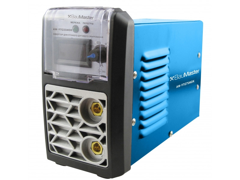 Інвертор зварювальний IGBT 270А, смарт, дисплей, кейс, BauMaster AW-97I27SMDK