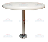 Комплект стіл овальний 45х76см підстава алюміній з замком 1690106