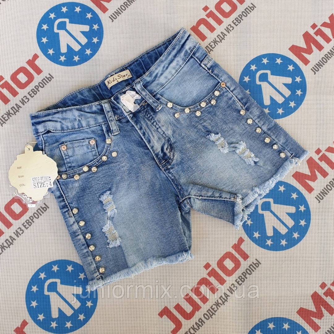 Шорти джинсові рвані на дівчинку оптом Kids Star