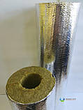 Циліндр з базальтової вати, 80 кг/м3, фольгир.,товщина 30 мм, діаметр 108 мм, фото 5