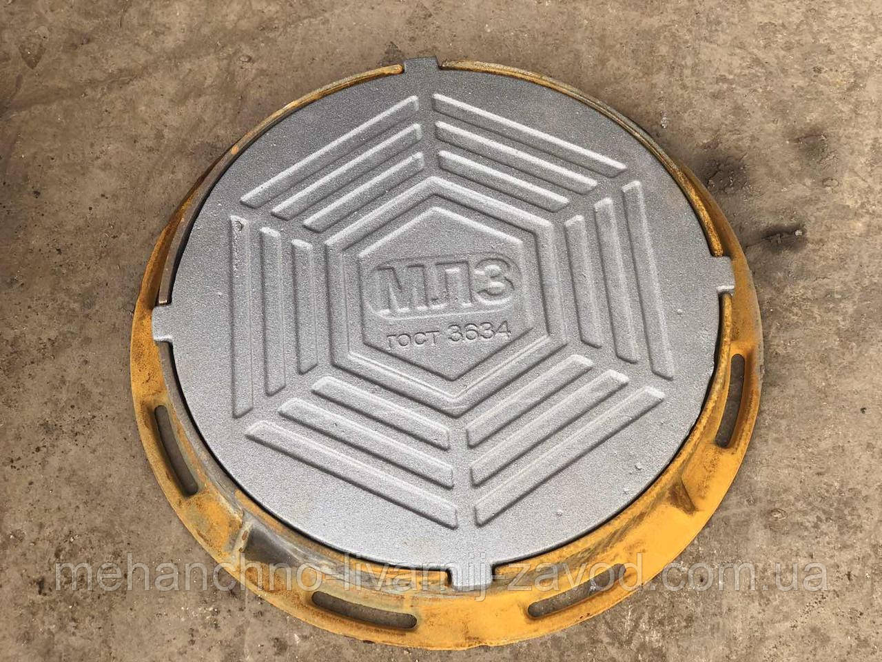 Люк чавунний для оглядових колодязів. Люки чавунні для оглядових колодязів, фото 1