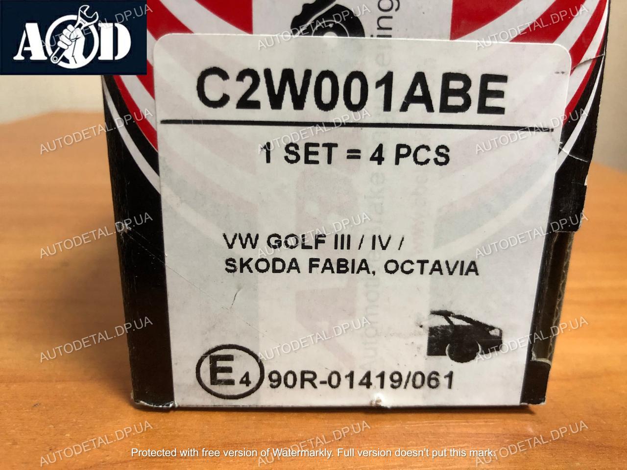 Тормозные колодки задние Гольф 4 1997-->2005 ABE (Польша) C2W001ABE - фото 2 - id-p690596230