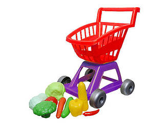 Візок Супермаркет 11 предметів Kinderway 36-003 з овочами