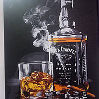 Готова картина за номерами "Віскі та сигара" 40*50