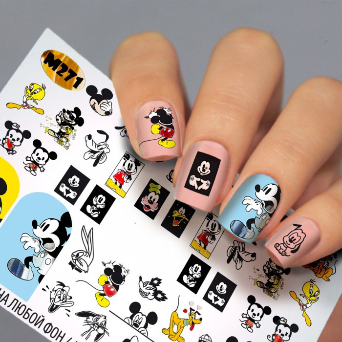 Наклейки для нігтів Міккі маус Fashion Nails ( Водний Слайдер -дизайн Міккі Маус ) М271, фото 1