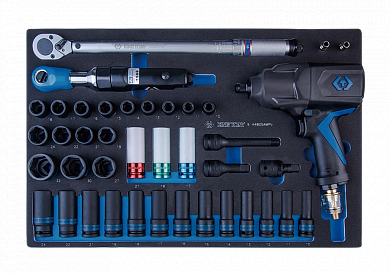 Набір інструменту ударної 41 предметів (EVA ложемент) KING TONY 9-44805AMPV (Тайвань), фото 1