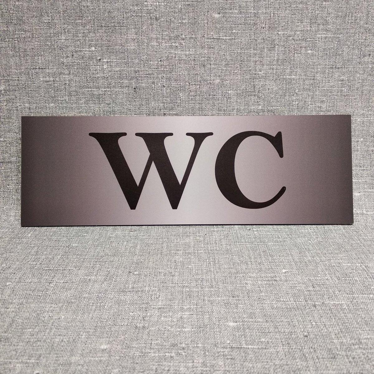 Табличка пластикова WC
