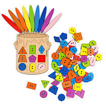 Дерев'яна гра Банка Пізнайка, 1 штука, для дітей від 1 року, розвиває логіку та моторику