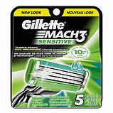 Змінні картриджі Gillette Mach3 Sensitive 5 шт., фото 3