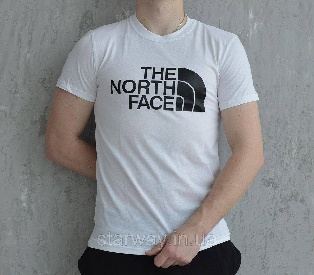 Чоловіча футболка з принтом the north face | різні кольори