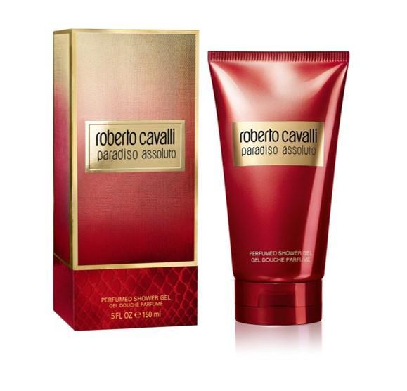 Жіночий гель для душу Roberto Cavalli Paradiso Assoluto 150ml, квітково-фруктовий аромат з нотою ванілі
