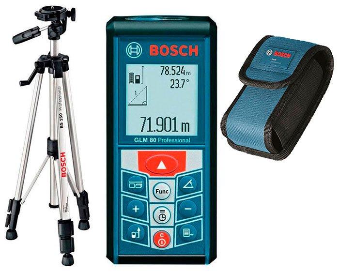 Лазерний далекомір Bosch GLM 80 plus Bosch BT 150 Professional (0.05-80 м) (06159940A1)