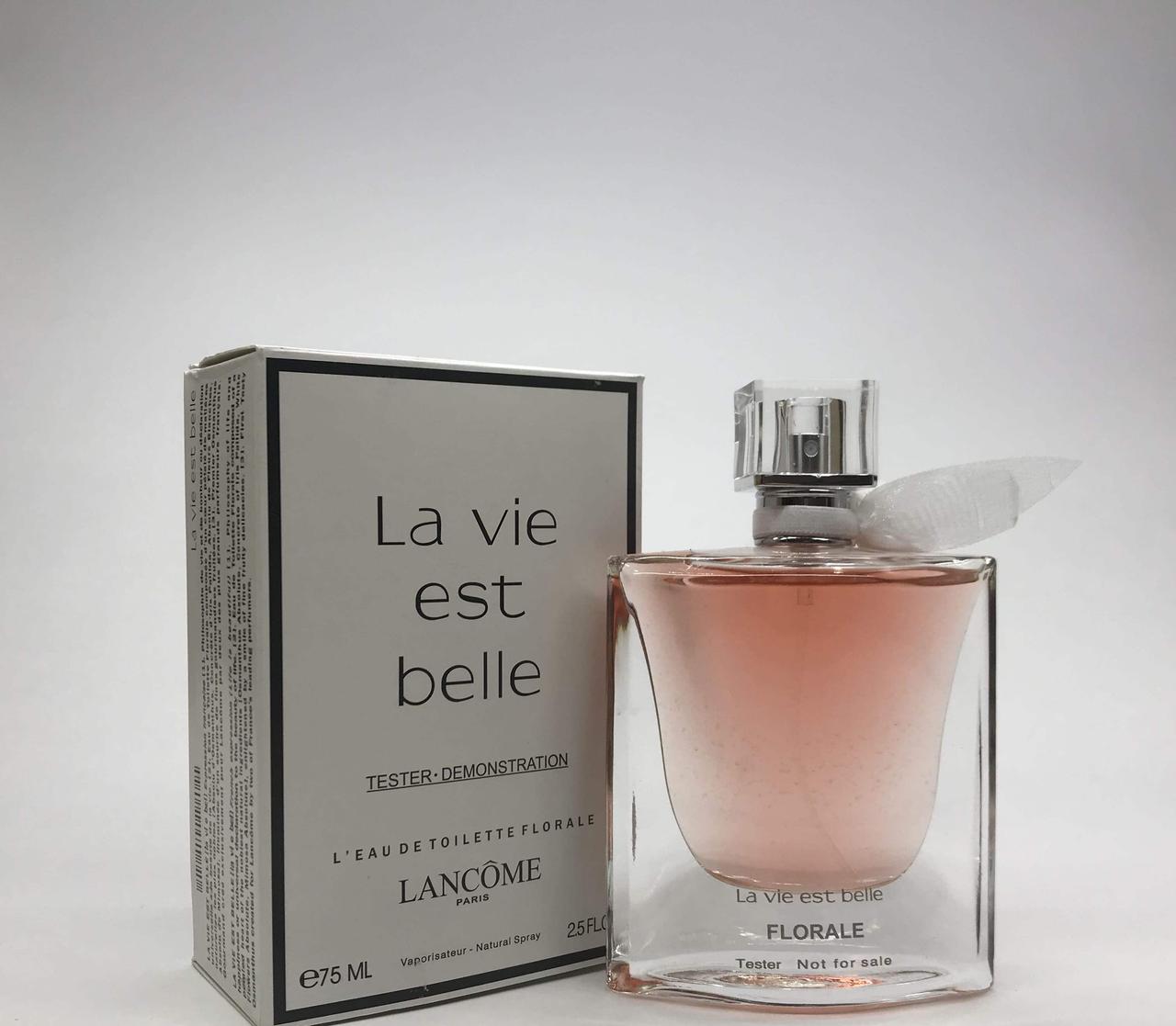 Florale туалетная вода. La vie est Belle Lancome 75 ml l. La vie est Belle Lancome leau de Toilette 100 мл. Духи ланком la vie est Belle тестер. La vi est Belle Lancome.