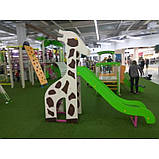 Гірка для приватних будинків та для дитячих майданчиків Жираф, фото 2