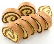 Рулет шоколадний зі смаком АПЕЛЬСИНУ тм "VELN"/"ВЕЛН", без цукру , без борошна, 140г, фото 2