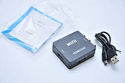 Конвертер HDMI to AV 3RCA (тюльпани) адаптер 1080p 720i HDMI2AV ЦАП