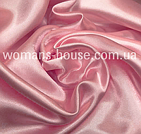 Ткань атлас обычный Нежно-розовый
