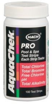 Тестер AquaChek PG Pro 5 в 1 (100 тестових смужок) вимірює загальний і вільний хлор, рн, лужність, фото 1