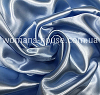Ткань атлас обычный Голубой