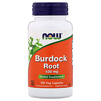 Корень лопуха, Burdock Root, NOW FOODS, 100 капсул