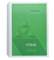 Зошит на пружині PRIME А5, 96арк., карта, карт.обкладинка, зелена Артикул: BM.24551101