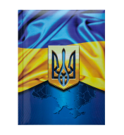 Записна книжка UKRAINE, А5, 80 арк. клітинка, тверда обкладинка, гол. ламінація з поролоном : BM.24582101