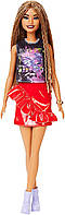 Кукла Барби модница длинные косички Barbie Fashionistas 123 Long Braided Hair