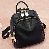 Модний рюкзак міський жіночий, розмір L Чорний, фото 4