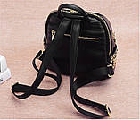 Модний рюкзак міський жіночий, розмір L Чорний, фото 6
