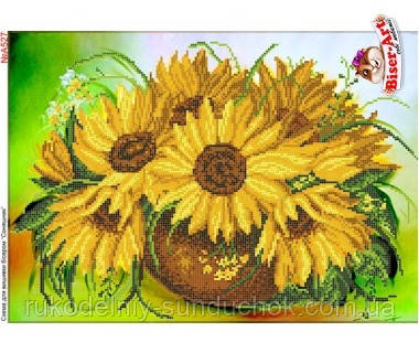 Схема для вишивки бісером, Бісер-Арт Соняхи (А527), фото 1