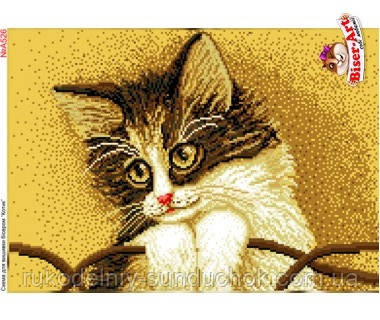 Схема для вишивки бісером Бисер-Арт Котик (А526), фото 1
