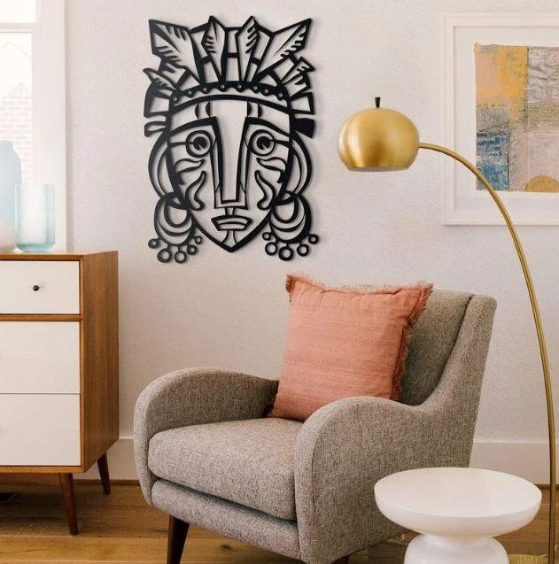 КАРТИНА З ДЕРЕВА "МАСКА ВІДКУПЛЕННЯ", фото 1