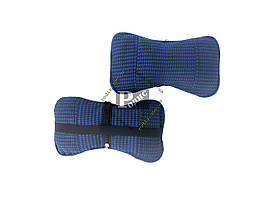 Автомобільна подушка для шиї (синя) - Подушка на підголовник універсальна