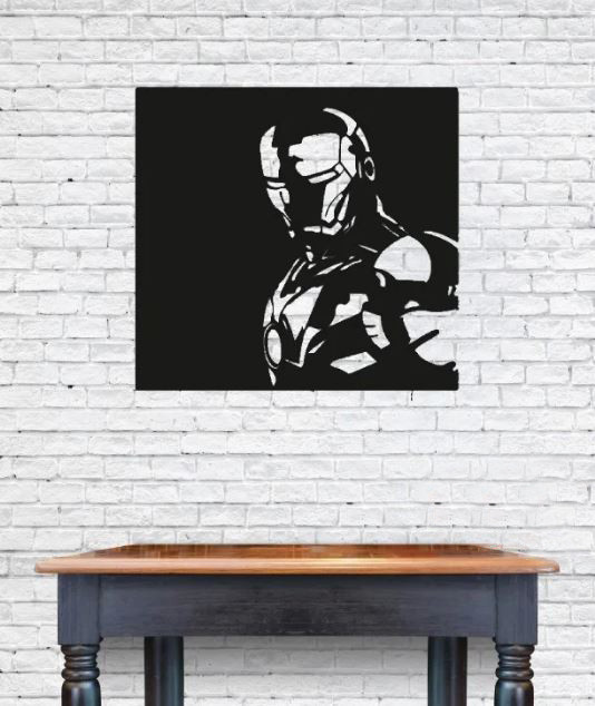 КАРТИНА З ДЕРЕВА "ЗАЛІЗНА ЛЮДИНА", фото 1