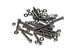 Гвинти, гайки, шайби M4 по 20шт в комплекті неіржавіюча сталь A2-070