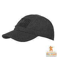 Бейсболка складывающаяся Helikon-Tex® Baseball FOLDING Cap® - PolyCotton Ripstop - Black