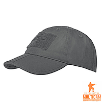 Бейсболка складывающаяся Helikon-Tex® Baseball FOLDING Cap® - PolyCotton Ripstop - Shadow Grey