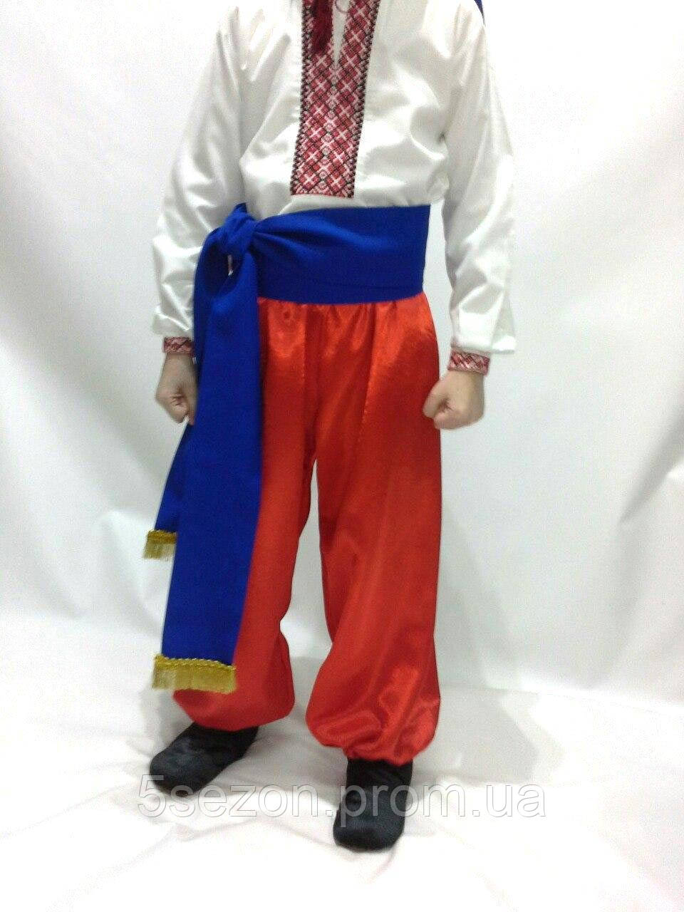 Українські шаровари для підлітка, зріст 140-150 см, українські шаровари ...
