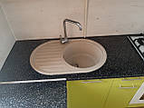 Гранітна мийка Valetti Europe модель №27 бежева 7750, фото 2