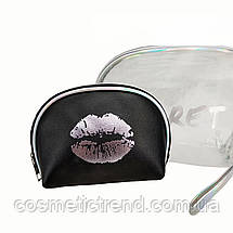 Secret Silver Набір з 2 жіночих косметичок (силікон, ПВХ, текстиль), фото 5