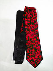 Чоловіча краватка червоно-чорна